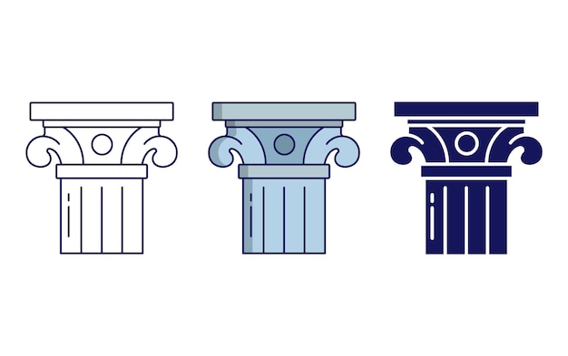 Ancient Pillar vector icon