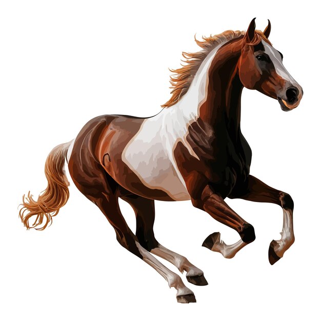 Andalusian Horse laughs vector kawaii