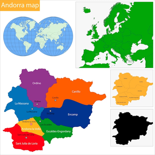 Andorra map