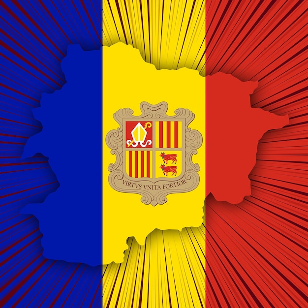 Andorra National Day Map Design