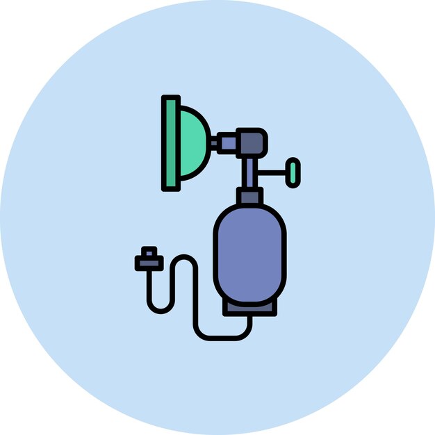 Anesthesia Flat Illustration