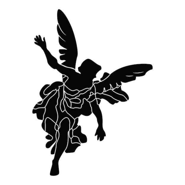 angel logo silhouette