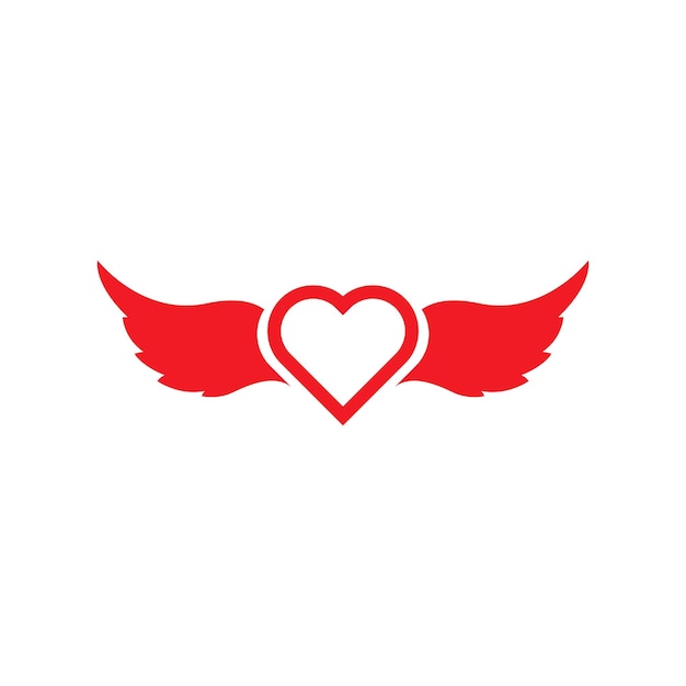 Angel Love Vector icon illustration