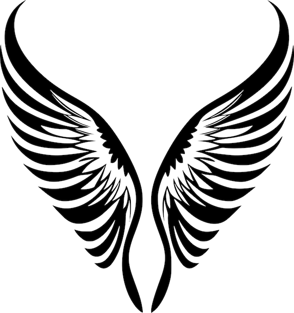 Angel Wings High Quality Vector Logo Vector illustration ideal for Tshirt graphic