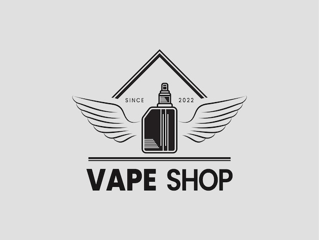 angel wings of vape vintage logo