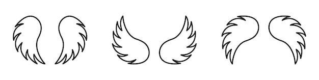 Angel wings Wings icon isolated Vector illustration