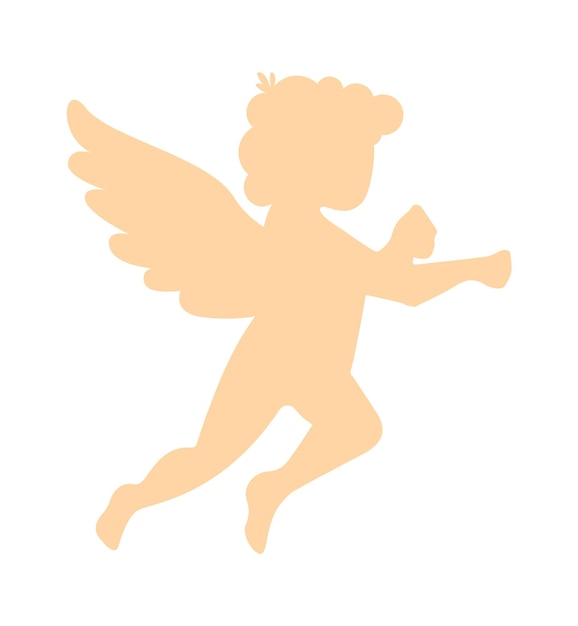 Angel with wings Vector illustration