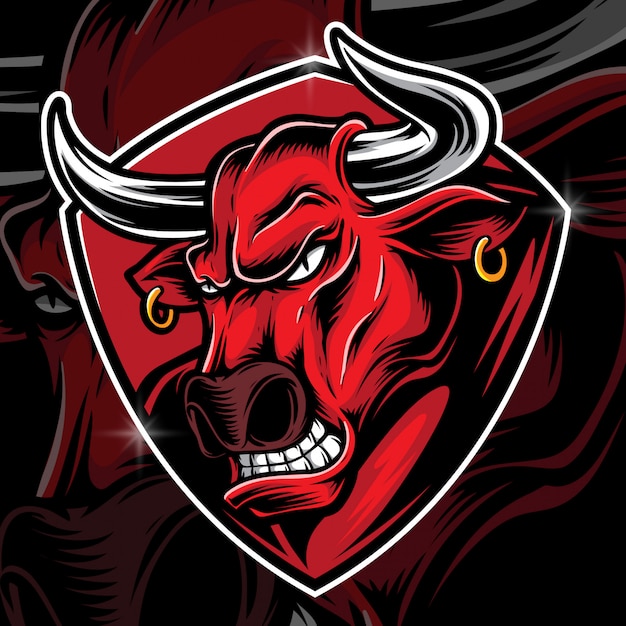 Anger bull vector