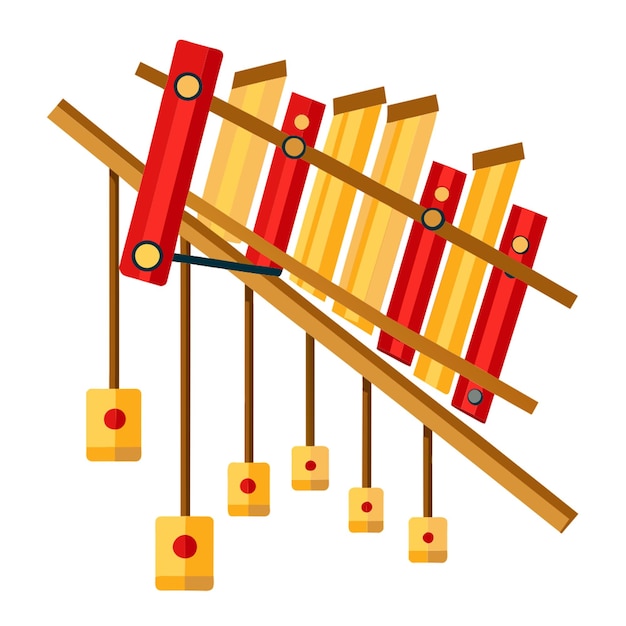 Vector angklung vector illustration