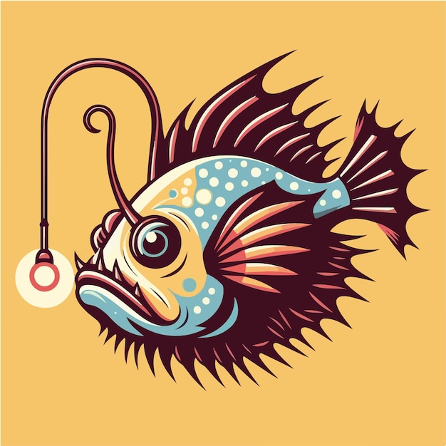 anglerfish vector illustration