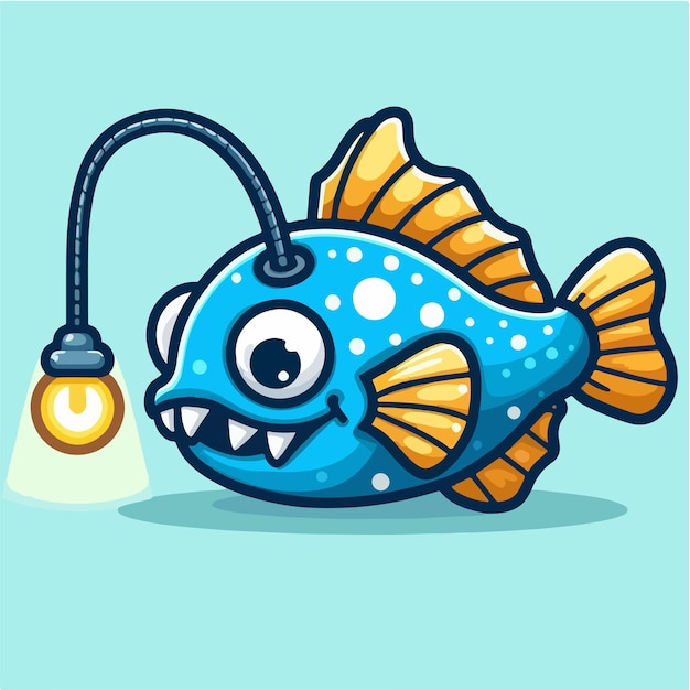 anglerfish vector illustration