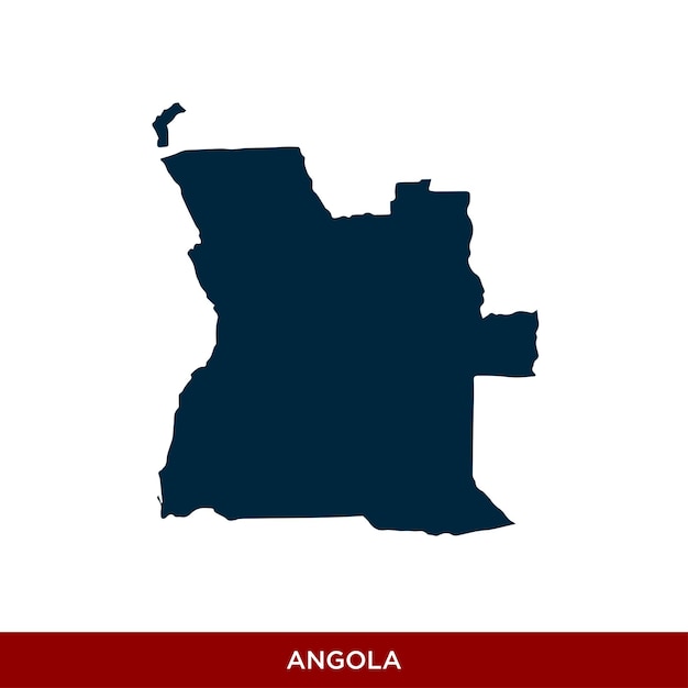 Angola Country Map Icon Vector Design Template