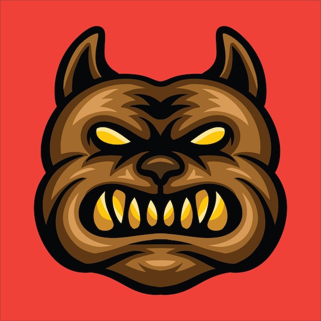 Angry Dog Logo Illustration