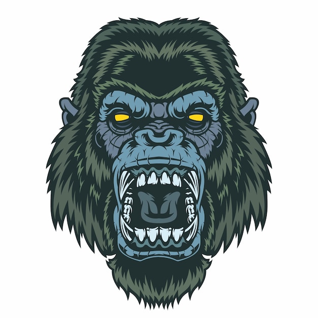 Angry Gorilla Head.