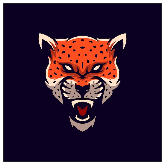 Angry jaguar leopard mascot esport logo designs