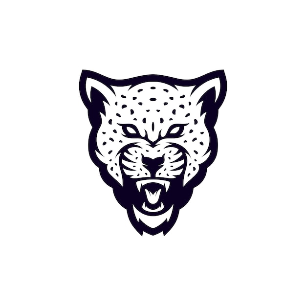 Angry jaguar leopard mascot esport logo designs