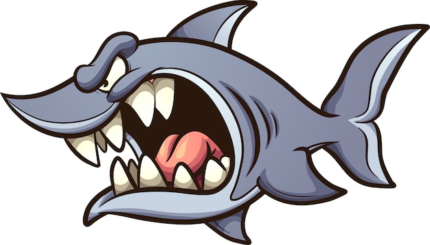 Angry shark