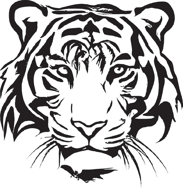 Angry Tiger Head Icon