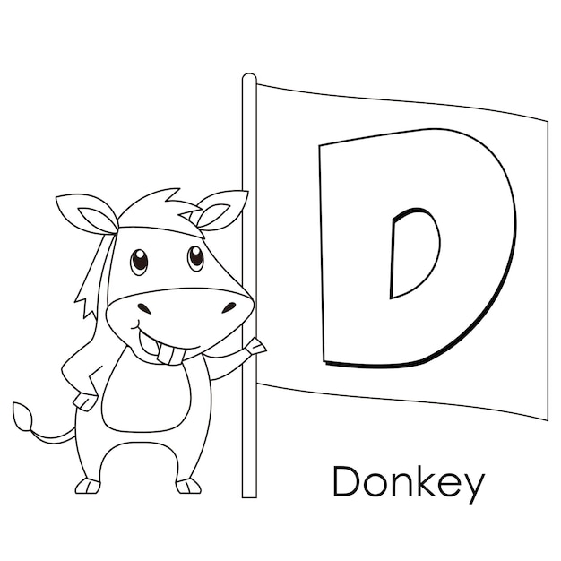 Animal alphabet D