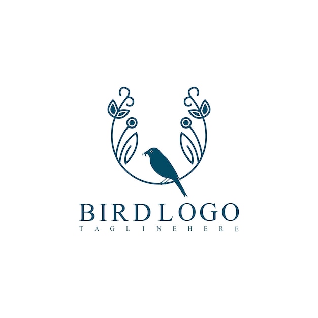 Animal bird logo vector template