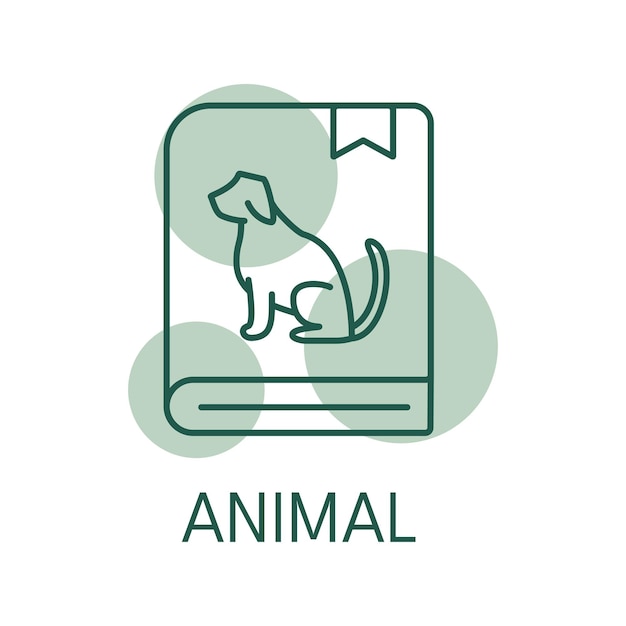 Animal color icon logo style