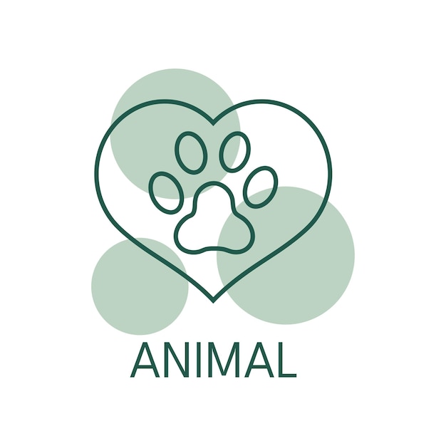 Animal color icon logo style