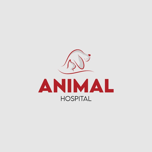 Animal Dog logo design Veterinary logo design template