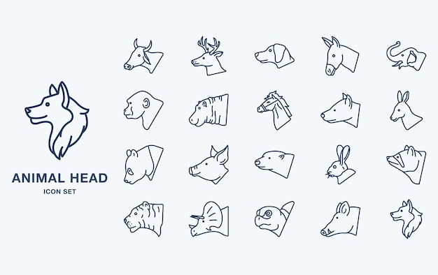 Animal Head vector icon