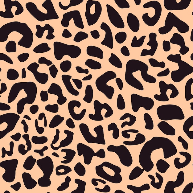 Animal leopard print seamless pattern