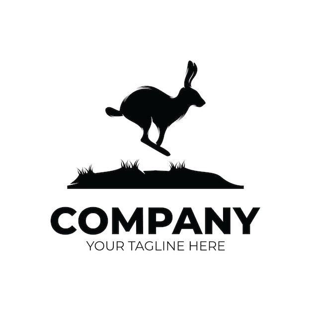 Animal logo rabbit logo design template