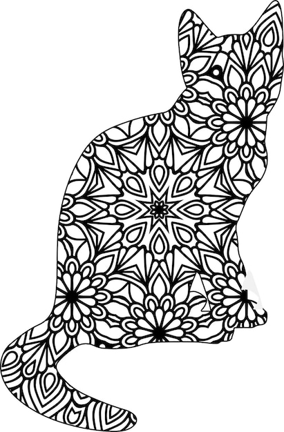 Animal Mandala Coloring Page For Adult