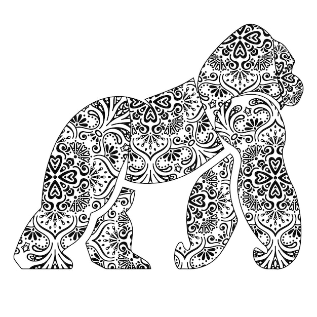 Animal Mandala Coloring Page for kids