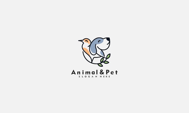 animal and pet logo Vector template