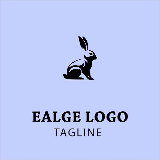 animal rabbit vector design logo