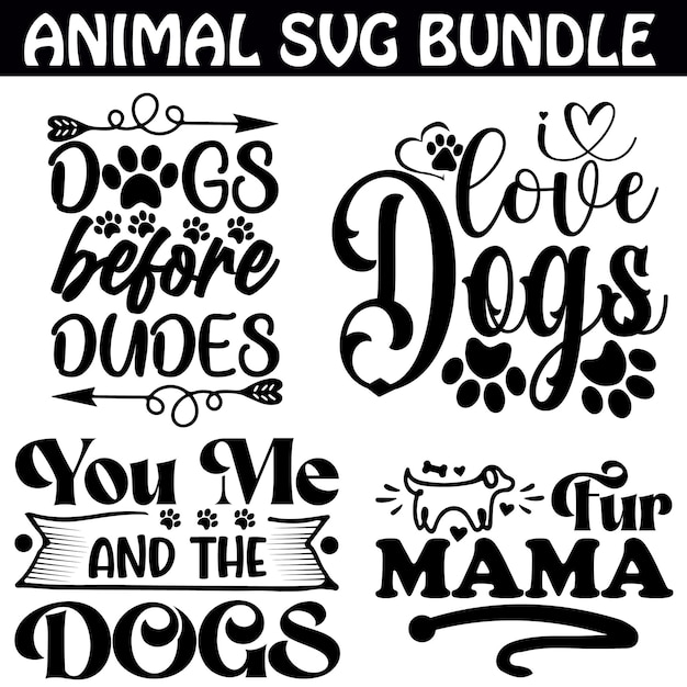 Vector animal svg bundlepet lovers svg bundle