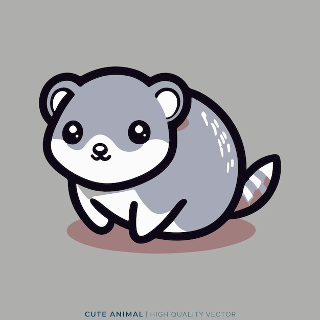 Animal Vector Illustration Cute Form