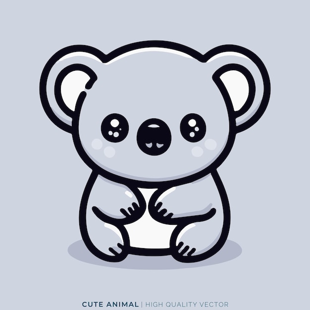 Animal Vector Illustration Cute Form