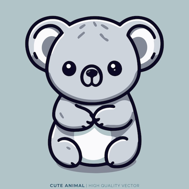 Animal Vector Illustration Cute Form