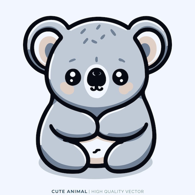 Animal Vector Illustration Cute Form