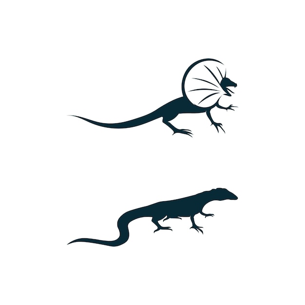 Animal vector lizard salamander gecko crocodile and reptiles design logo