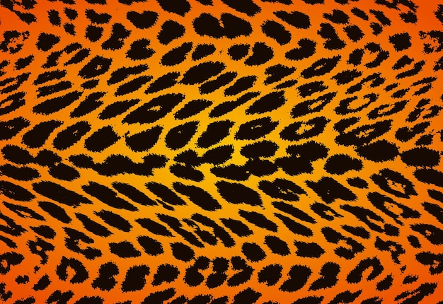 animal vector pattern of leopard leather