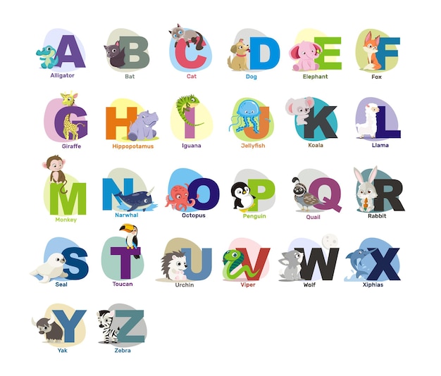 Animals alphabet