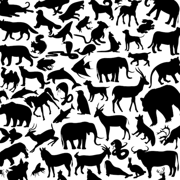 Animals background icons