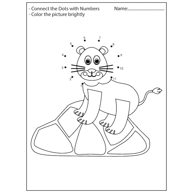 Animals Dot To Dot Kindergarten Activities