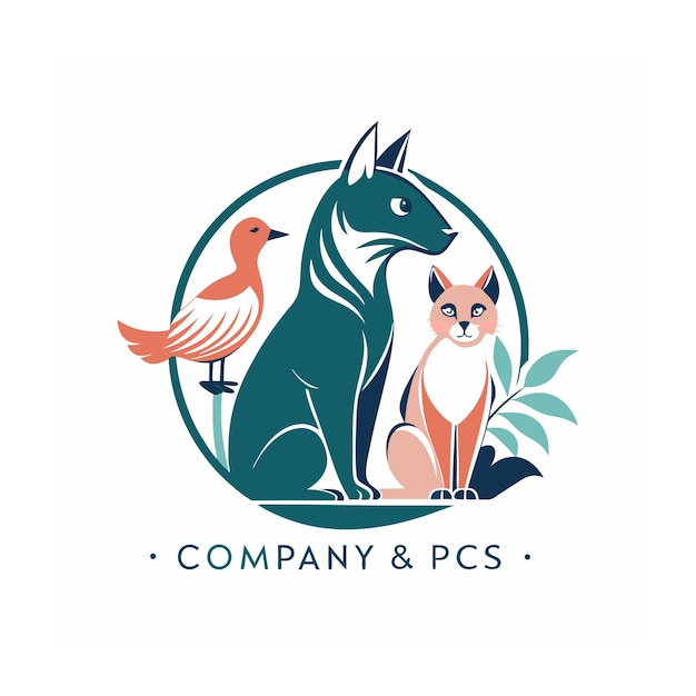 Animals and Pets logo template