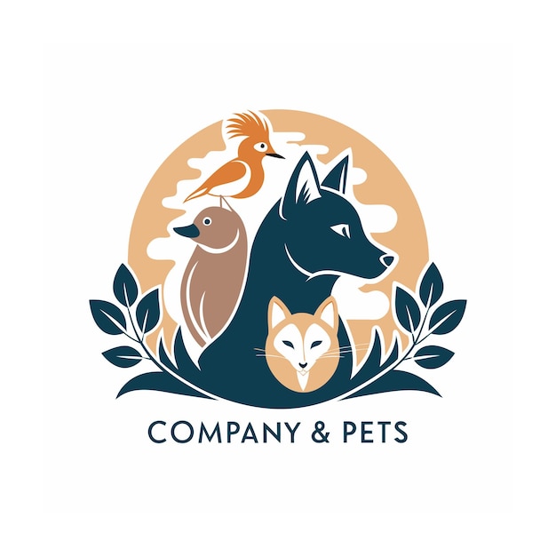 Animals and Pets logo template