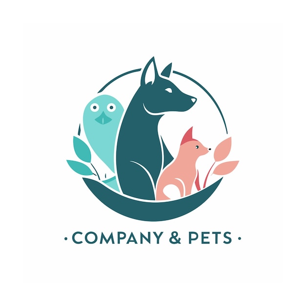 Animals and Pets logo template