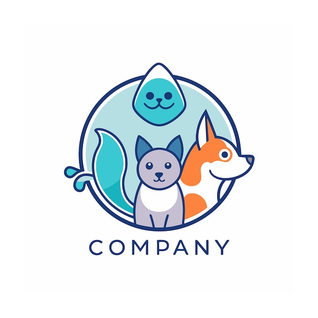 Animals and Pets logo template