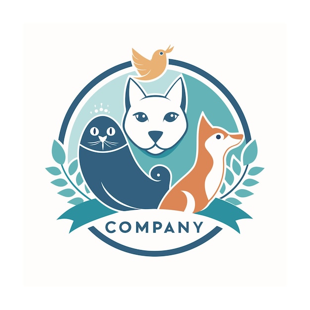 Vector animals and pets logo template