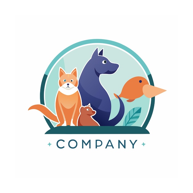 Animals and Pets logo template